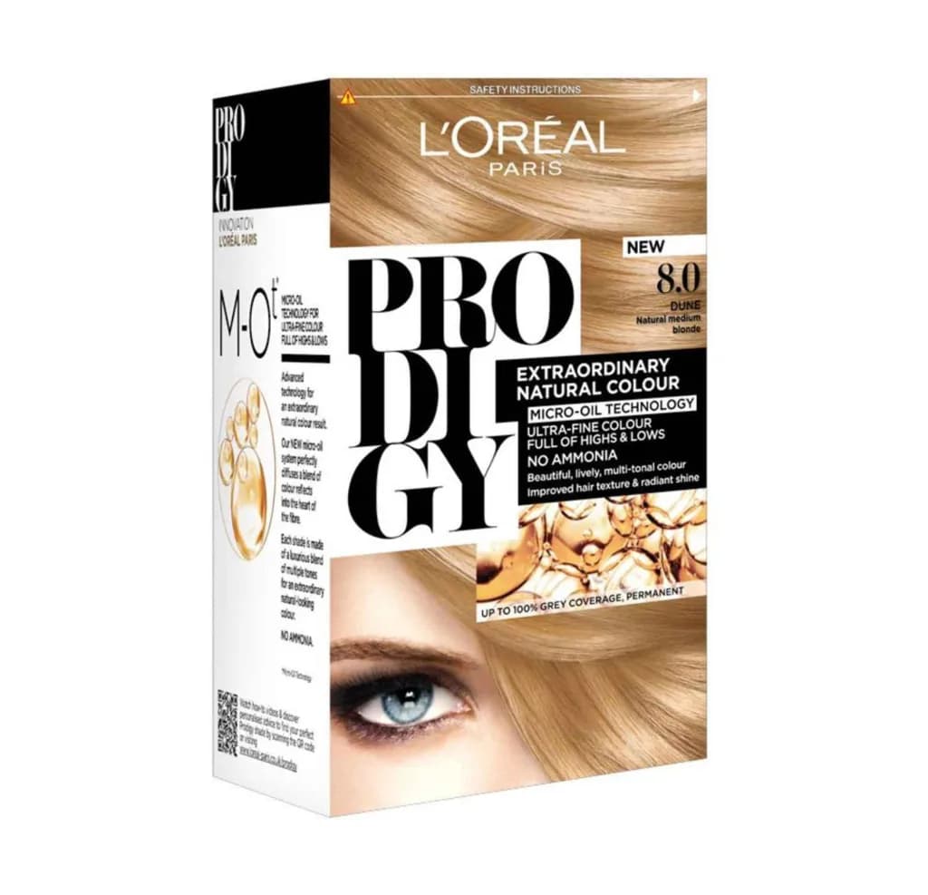 L'oreal Prodigy Ammonia Free Hair Color - 8.0 Light Blonde / Dune