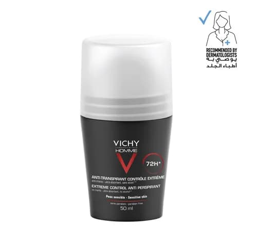 Vichy Homme Deodorant Anti Perspirant Soothing Effect For Men 50Ml