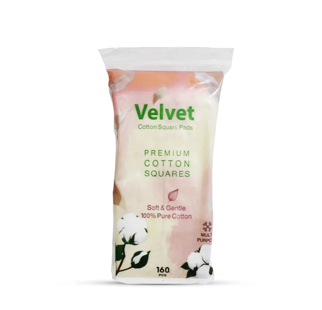 Velvet Premium Cotton Squares 160 Pieces