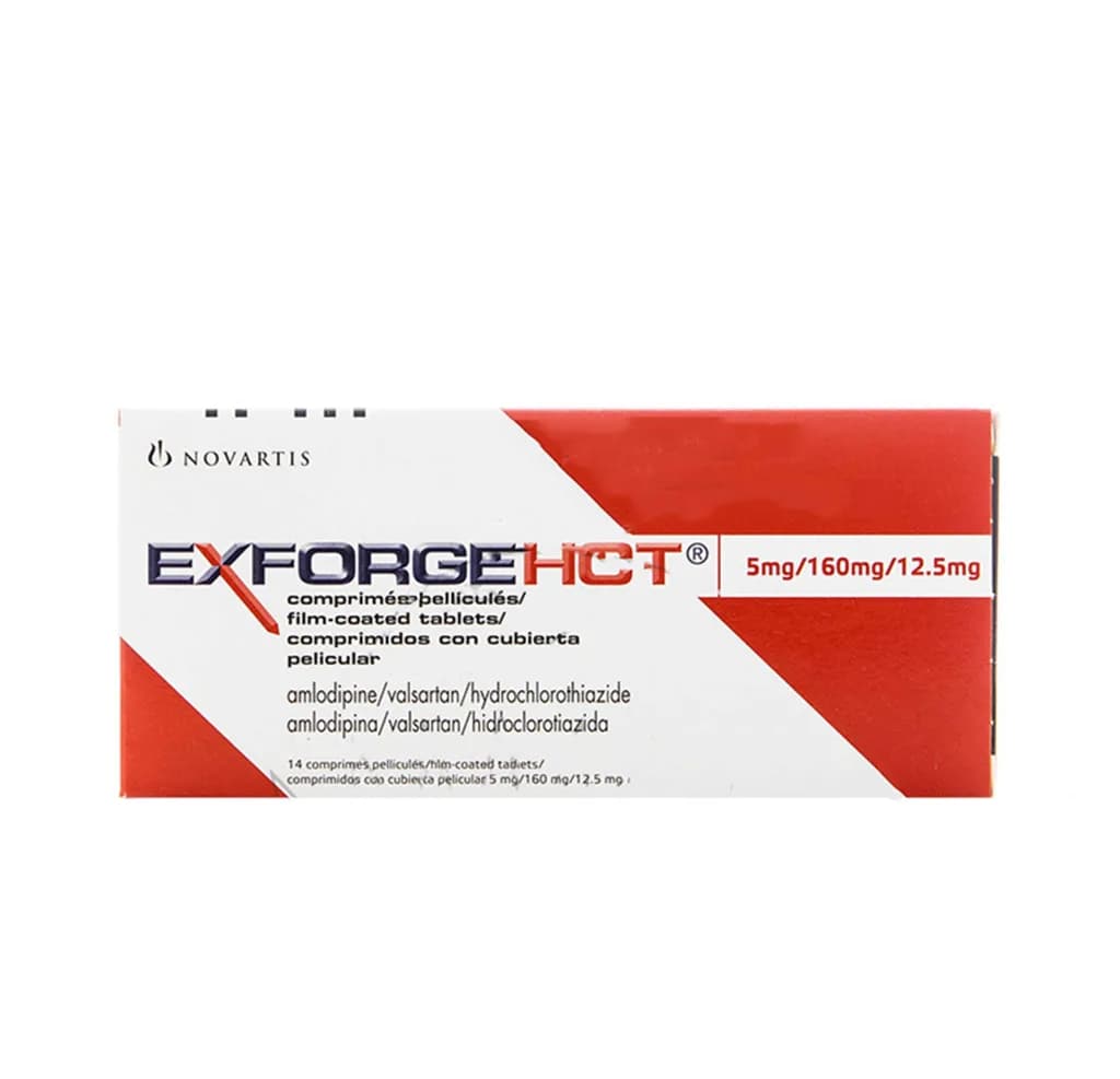 Exforge Hct 5/160/12.5Mg 14 Tablets