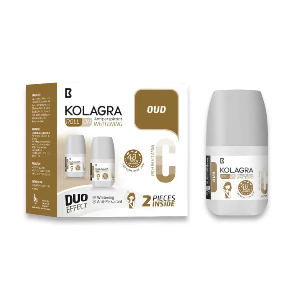 Kolagra Offer Whitening Roll on Oud 50ml  1+1 Free