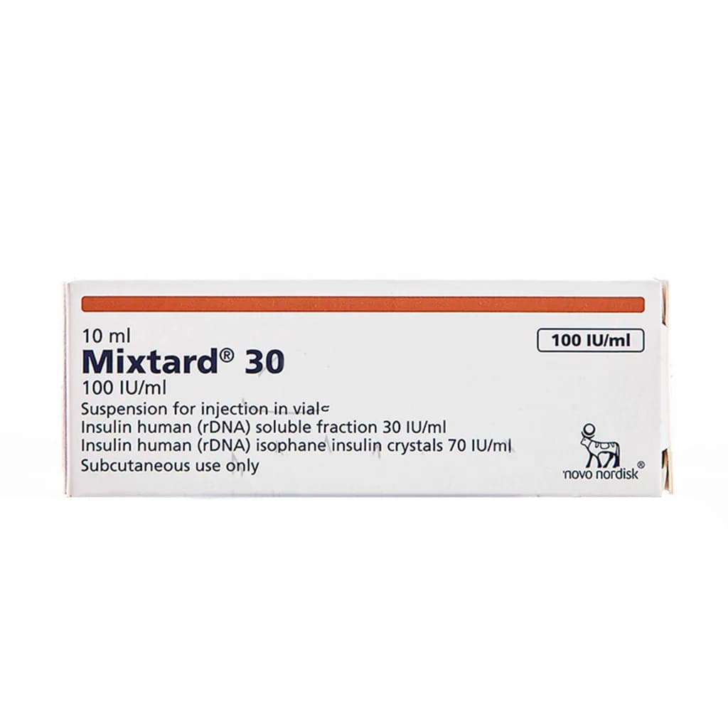 MIXTARD 30HM 100IU 1X10ML VIAL @?