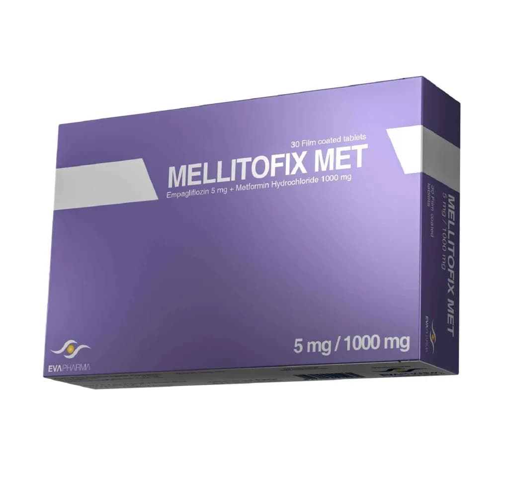 Mellitofix Met 5/1000Mg 30 Tablets