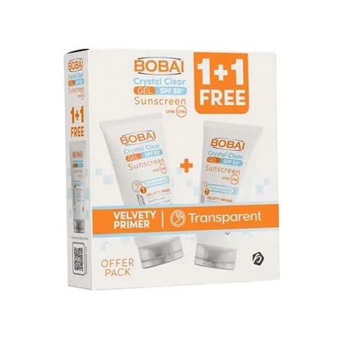 Bobai Crystal Clear Sunscreen Spf50+ Gel 50gm 2Pcs Promoback