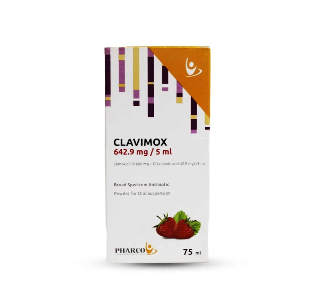 Clavimox 642.9Mg/5Ml Suspension 75Ml