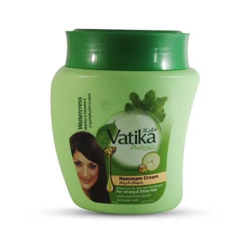 Vatika Naturals ( Strong & Shiny ) Watercress, Marrow & Vitamine E Hammam Cream 225gm