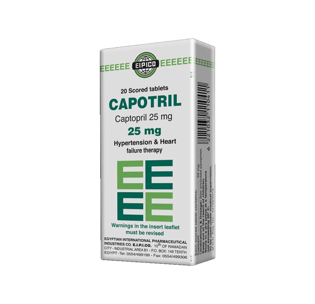 Capotril 25Mg 20 Tablets