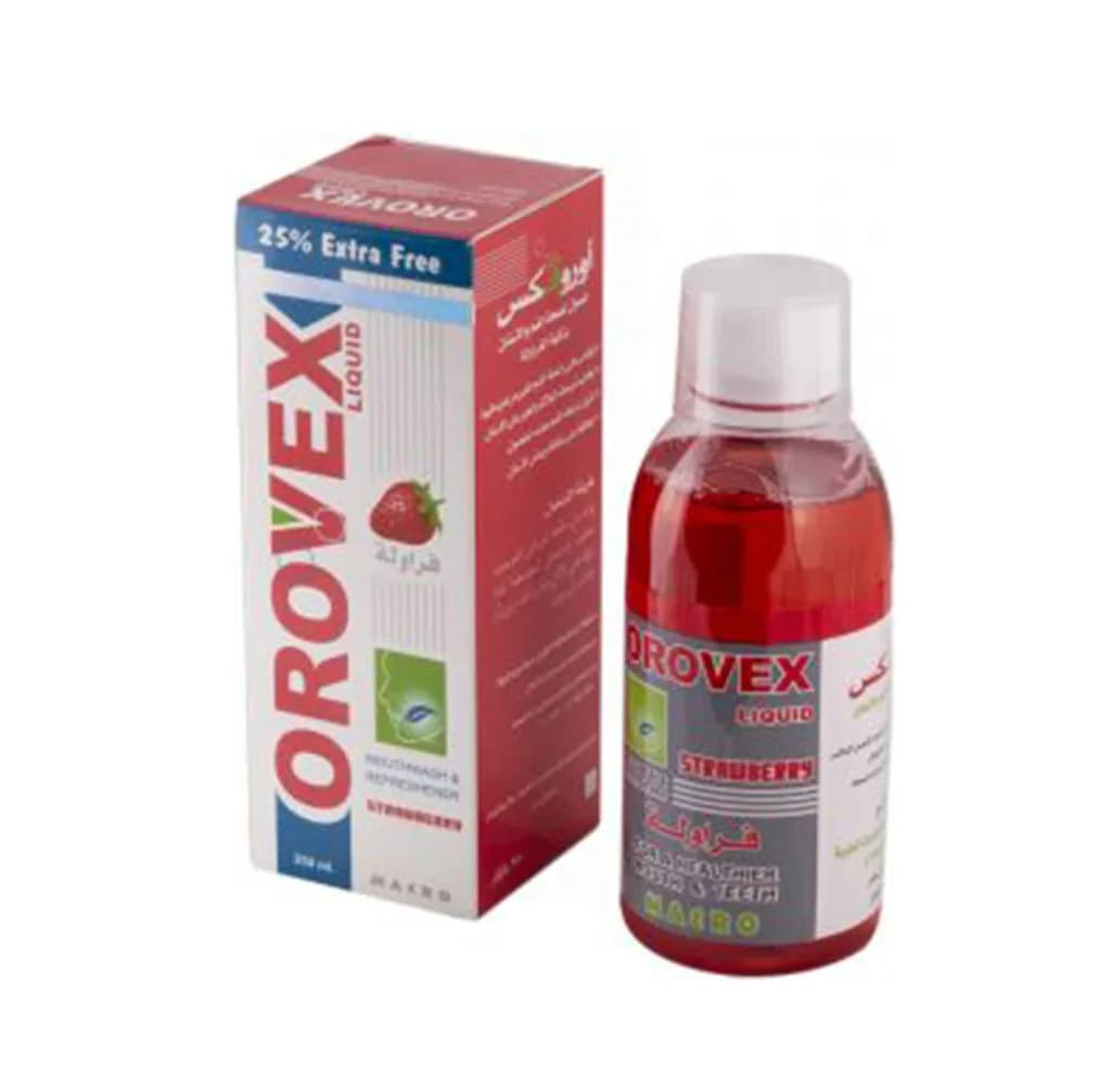 Orovex Strawberry Mouth Wash 250Ml