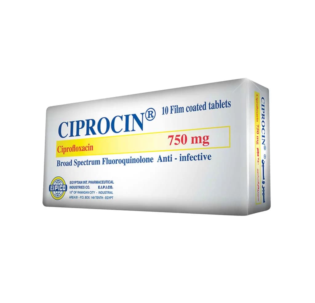 CIPROCIN 750MG 10/TAB