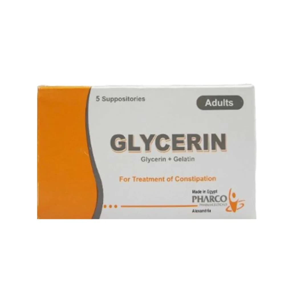 Glycerin Adult (Pharco) 5 Suppositories