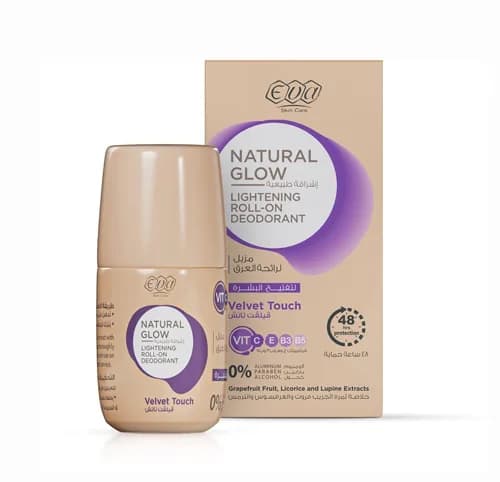 Eva Natural Glow ( Velvet Touch ) Lightening Deodorant Roll-On 60ml