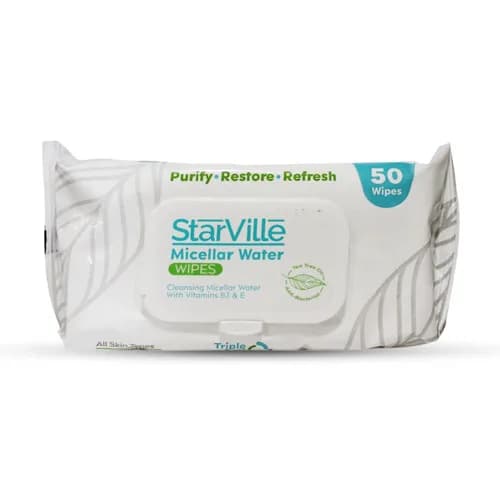 StarVille Micellar Water Wipes 50PCS