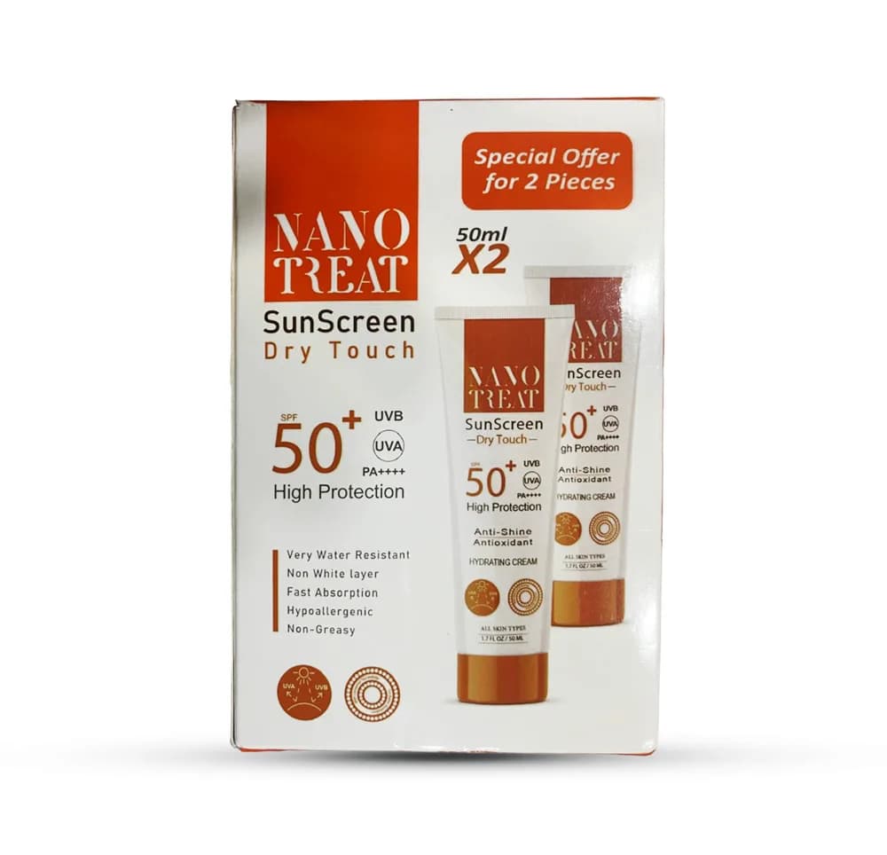 Nano Treat Offer SunScreen Spf 50+ (1+1) Free (Dry Touch) 50ml