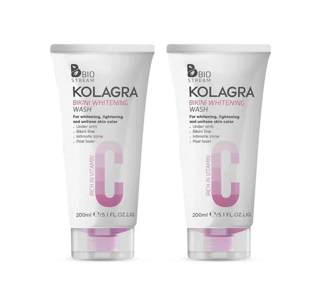 Kolagra Vitamin C Bikini Whitening Wash 200ml 1+1 Free