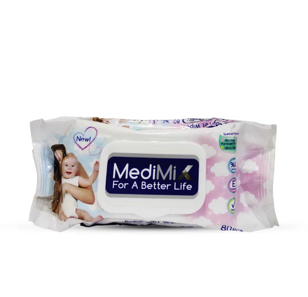 Medimix Baby Wet Wipes 80Pcs