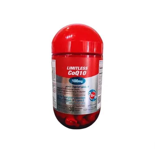Limitless CoQ10 100mg 30 Hard Gelatin Capsules