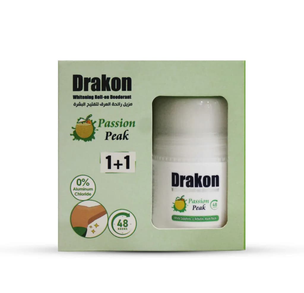 Drakon ( Passion Peak ) Whitening Roll-Onn Deodorant 50ml - 2Pcs Promoback