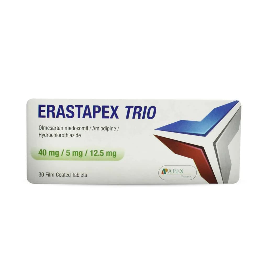 Erastapex Trio 40/5/12.5Mg 30 Film Coated Tablets