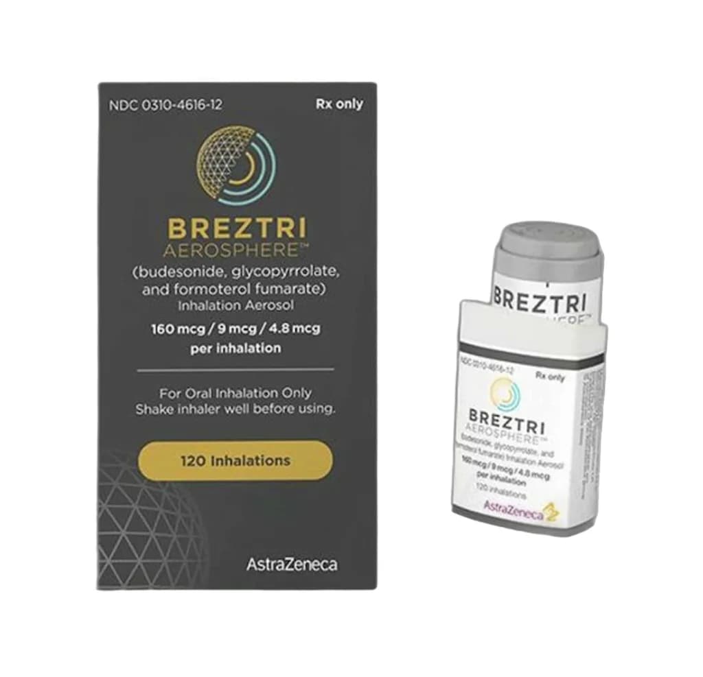 Breztri Aerosphere 160/9/4.8Mg 120Md ?