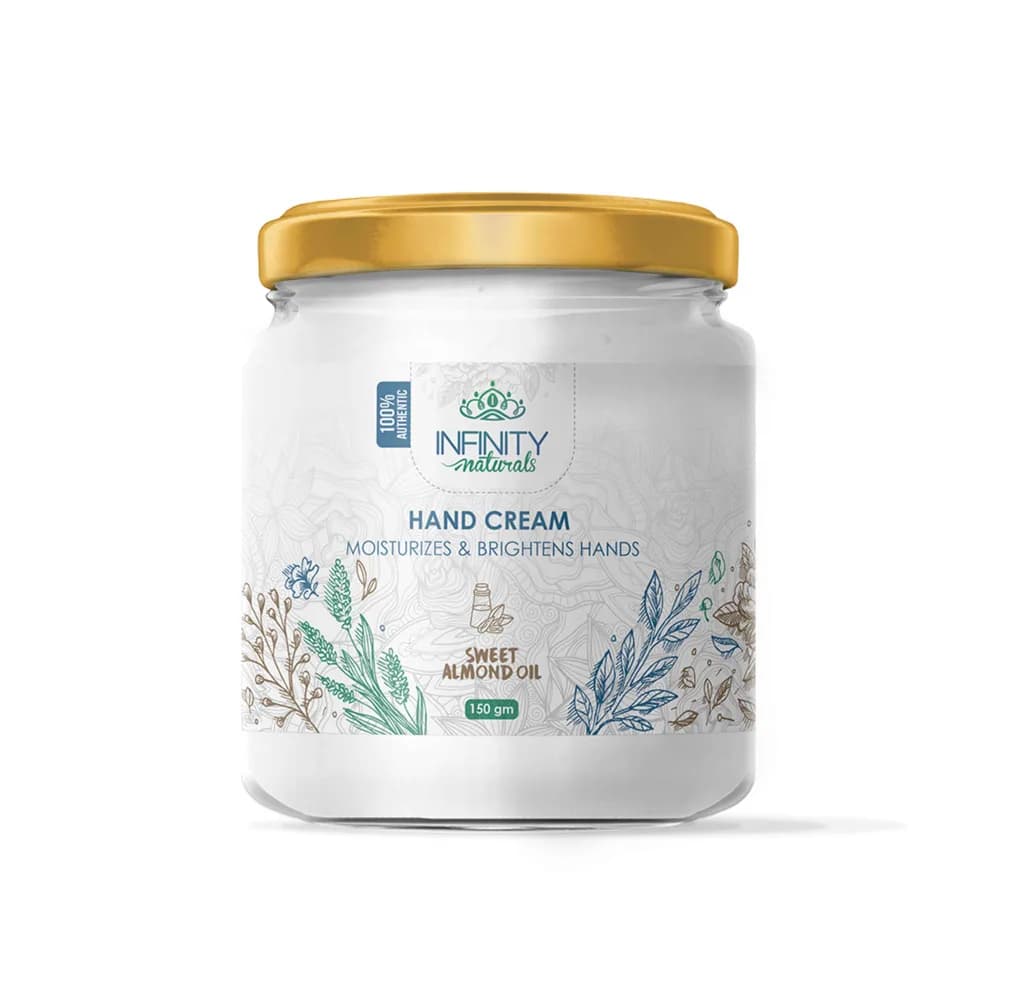 Infinity Naturals Hand Cream Sweet Almond Oil 150gm