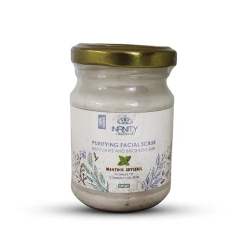 Infinity Naturals Purifying Facial Scrub Menthol Crystals 150gm