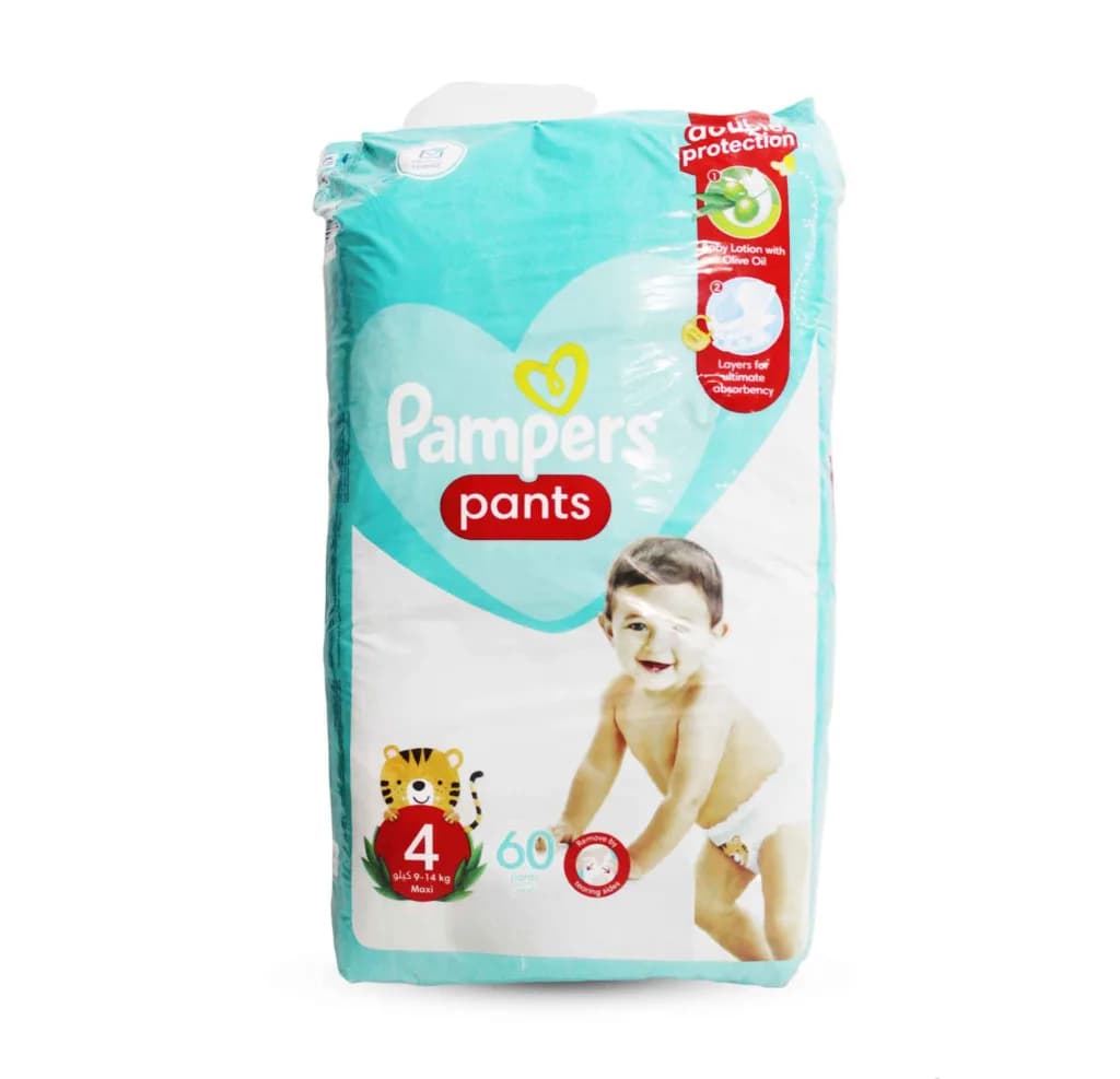 PAMPERS PANTS #4 MAXI (9-14KG) 58P