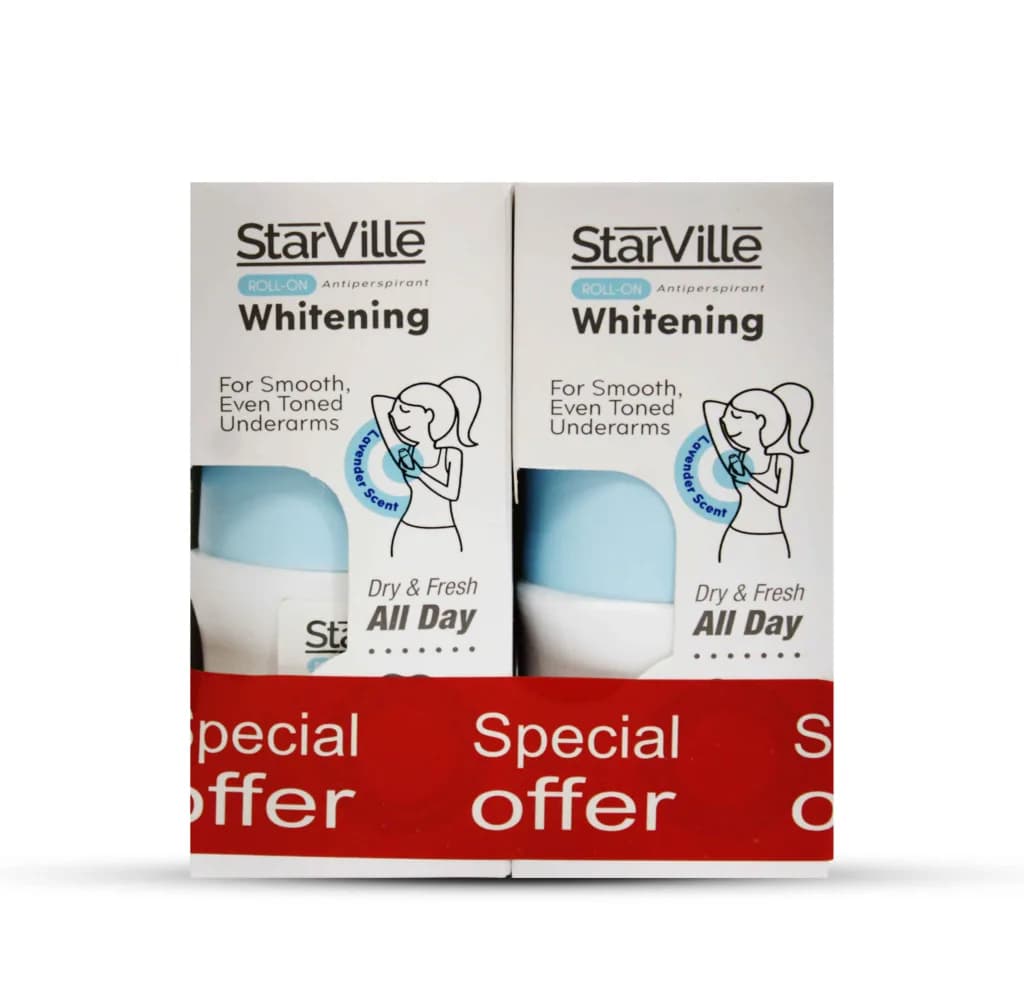StarVille Whitening Roll On Hair Reducer 60ml 1+1 50% OFF