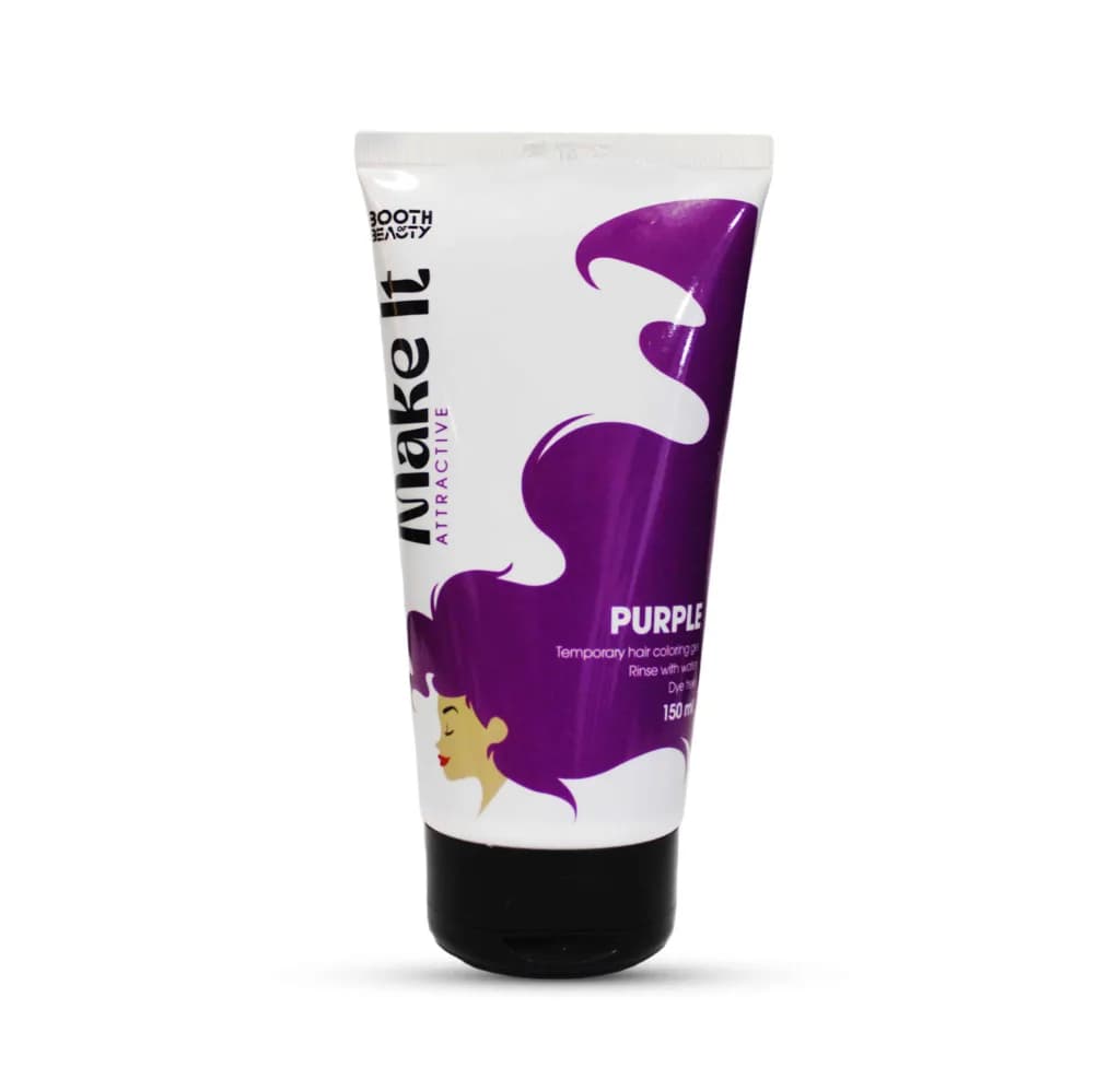 Make It Attractive ( Purple ) Temporary Hair Coloring Gel 150ml