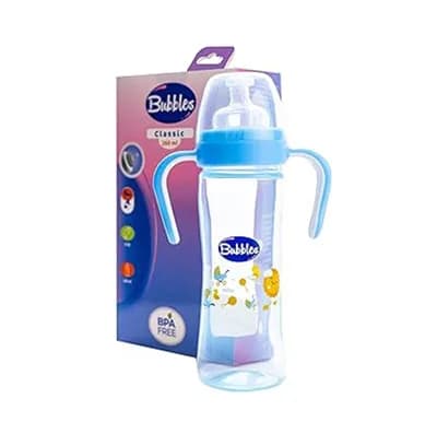 BUBBLES CLASSIC BOTTLE W HAND BLUE 270ML