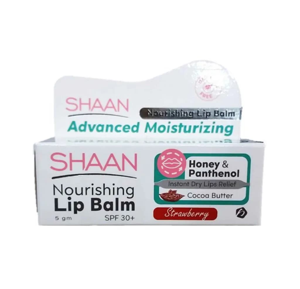 Shaan Nourishing Lip Balm SPF30+ 5gm ( Strawberry )