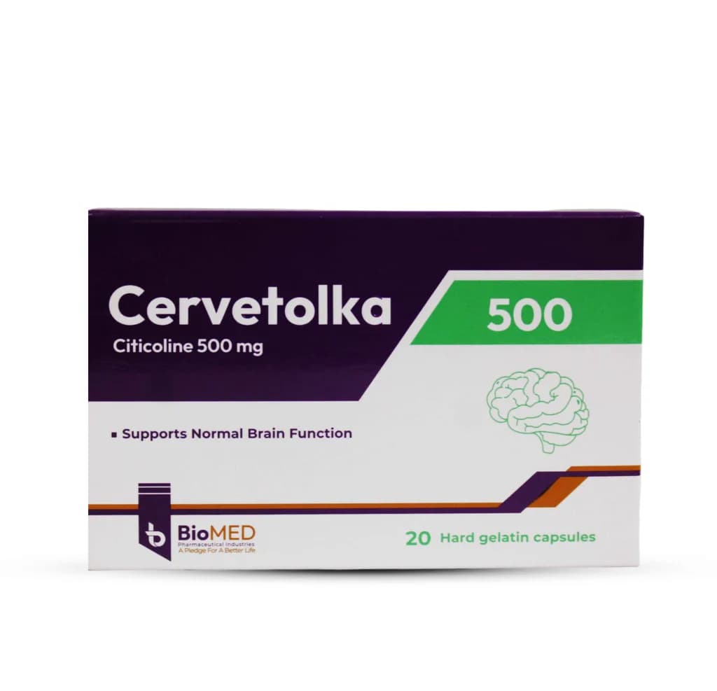 Cervetolka 500mg 20 Capsules