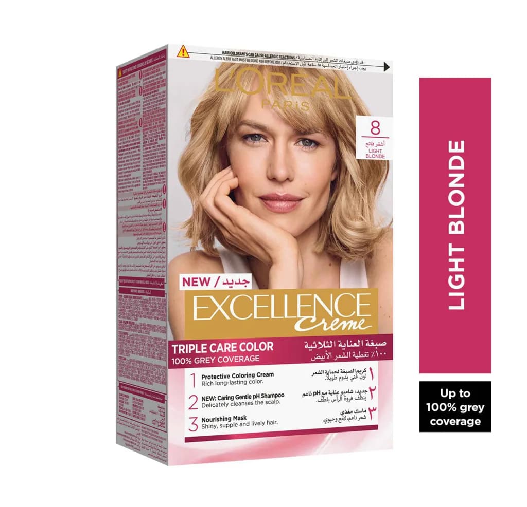 L'oreal Excellence Creme Hair Color - 8.0 Light Blonde