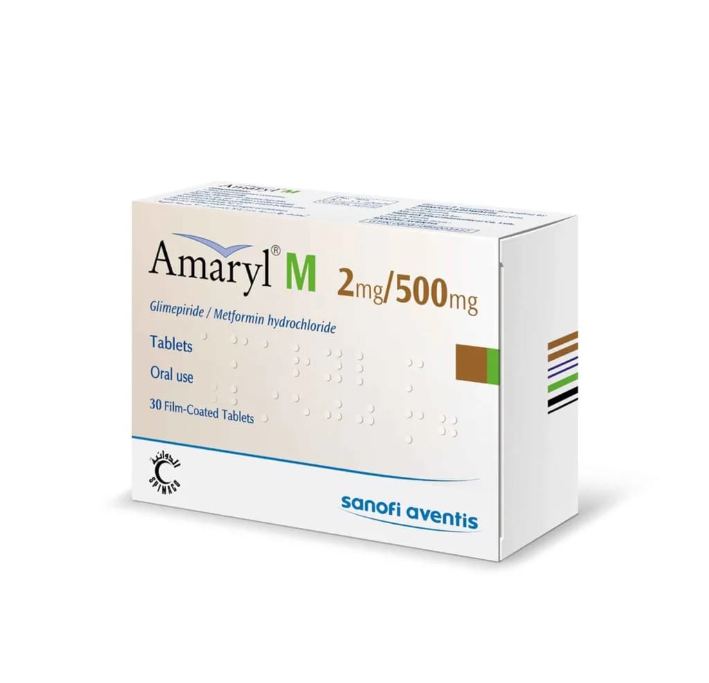 Amaryl M 2/500Mg 30 Tablets