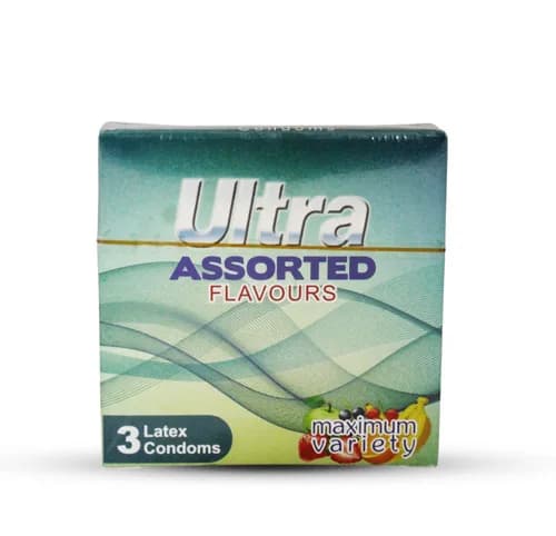 Ultra Condoms Assorted Flavours 3Pcs