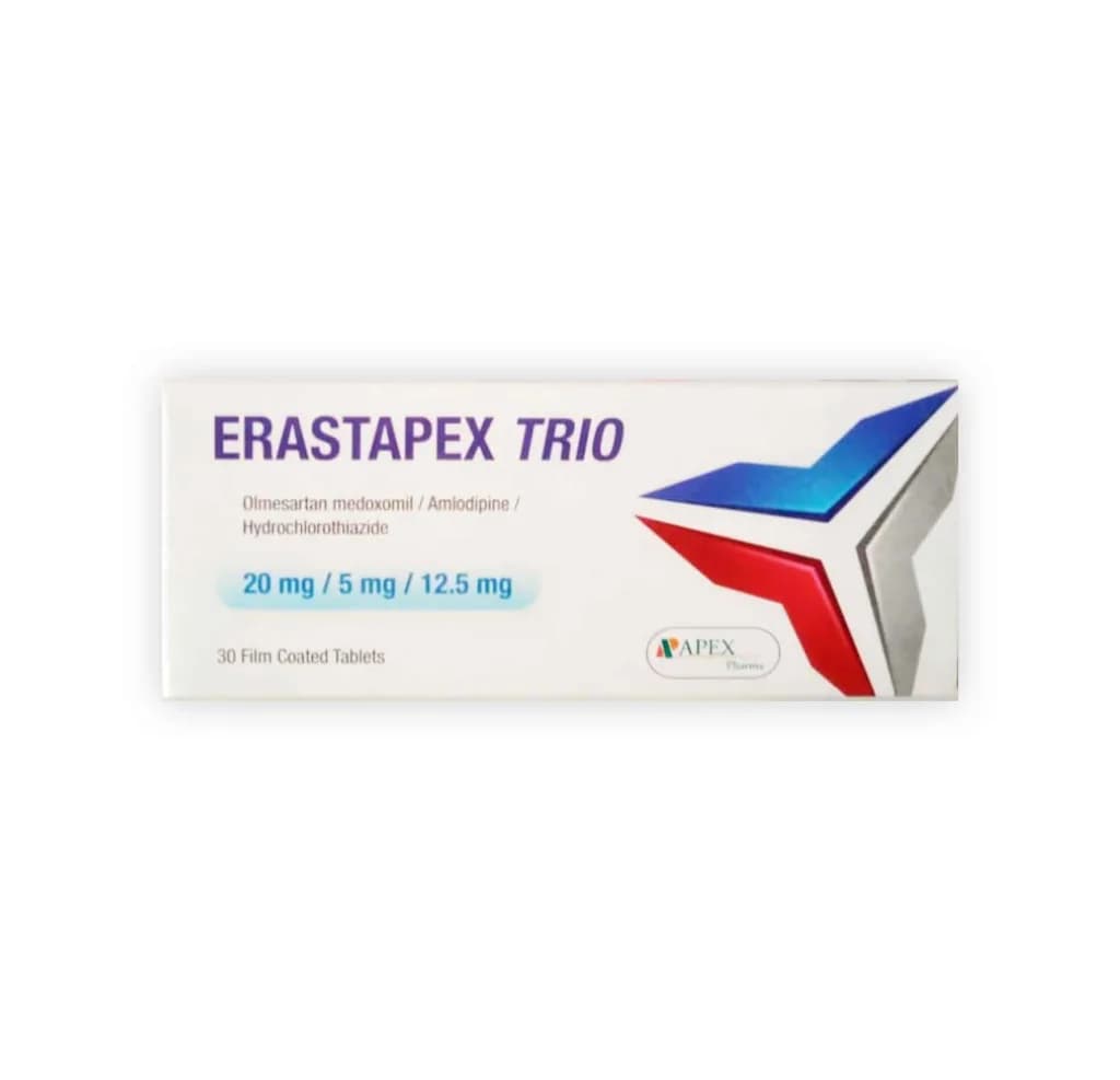 Erastapex Trio 20/5/12.5Mg 30 Tablets