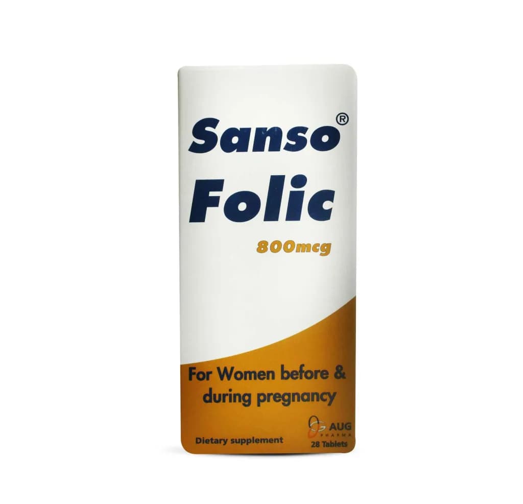 Sanso Folic 800 Mcg 28 Tablets