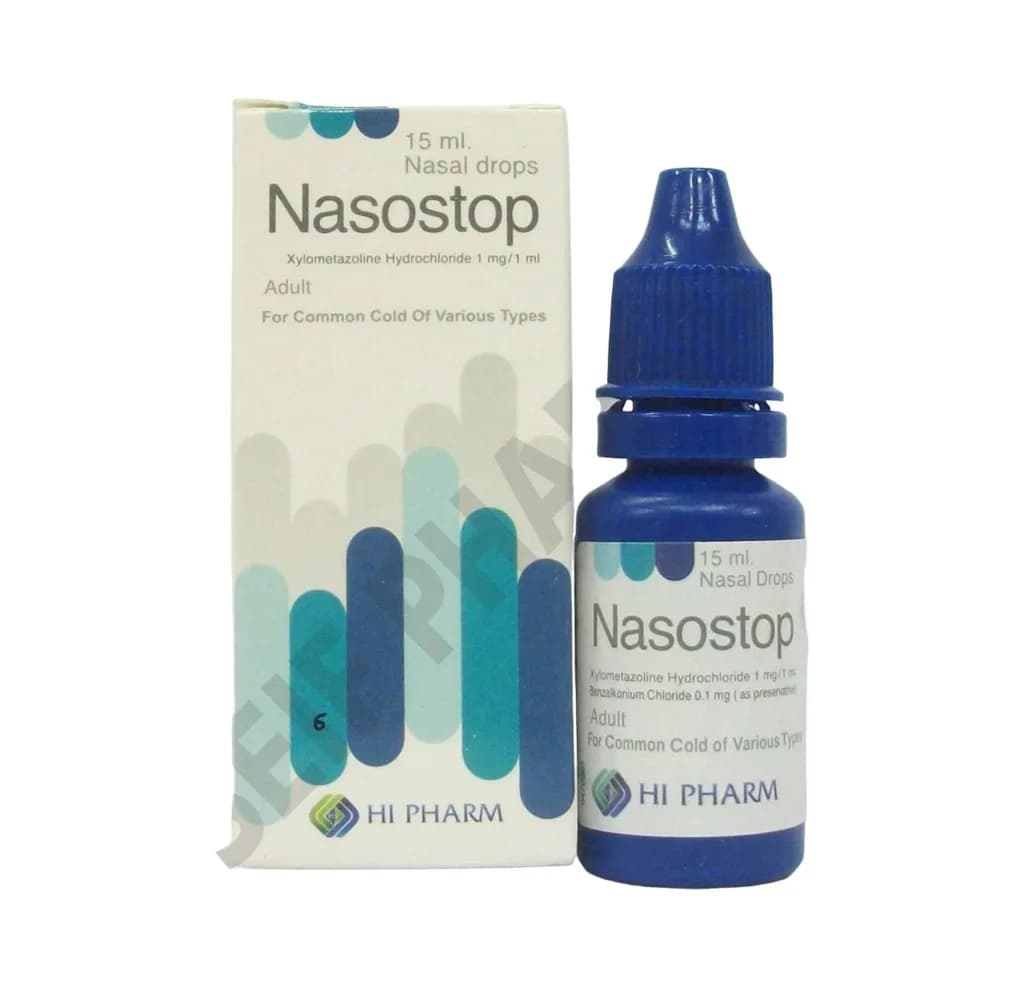 NASOSTOP ADULT 0.1% NASAL DROPS 15ML
