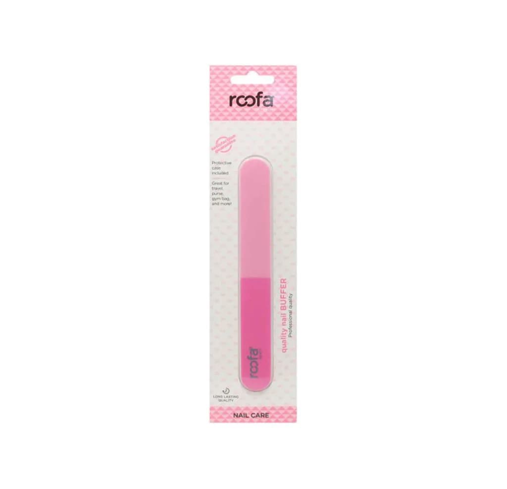 Roofa Nail Buffer 2 Surface Pink -025Nc