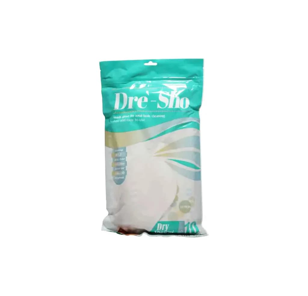 DRE-SHO BODY CLEANING BODY GLOVES 10 PCS