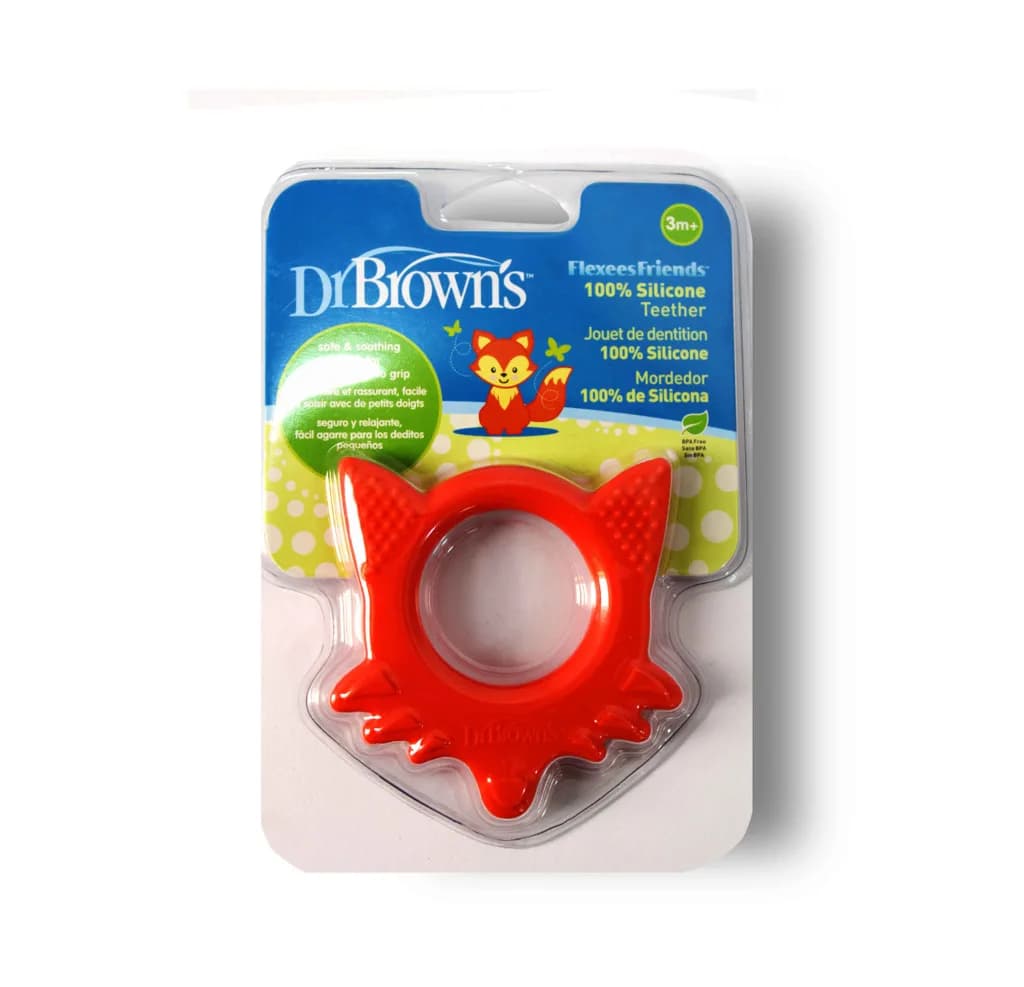 DR.BROWN TEETHER FLEXEES-F FOX RED +3M