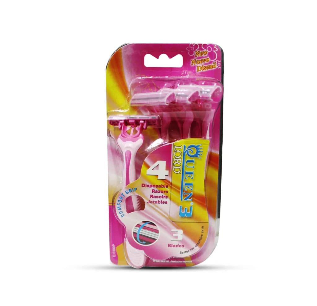 Queen Triple Blades Disposable Razor for Sensitive Area - Q0389P