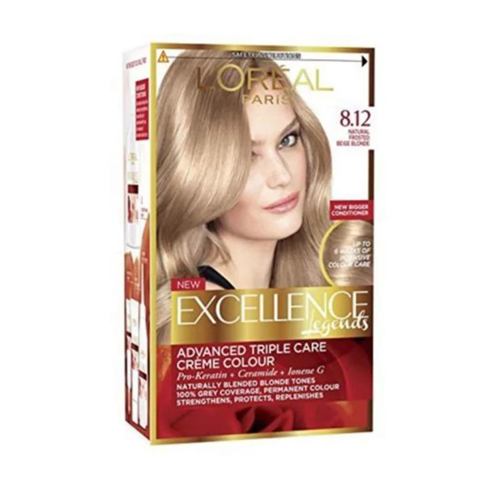 L'oreal Excellence Creme Hair Color - 8.12 Light Ash Blonde
