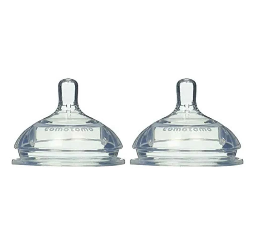 COMOTOMO SIL TEAT 3M+ MEDIUM FLOW 2P