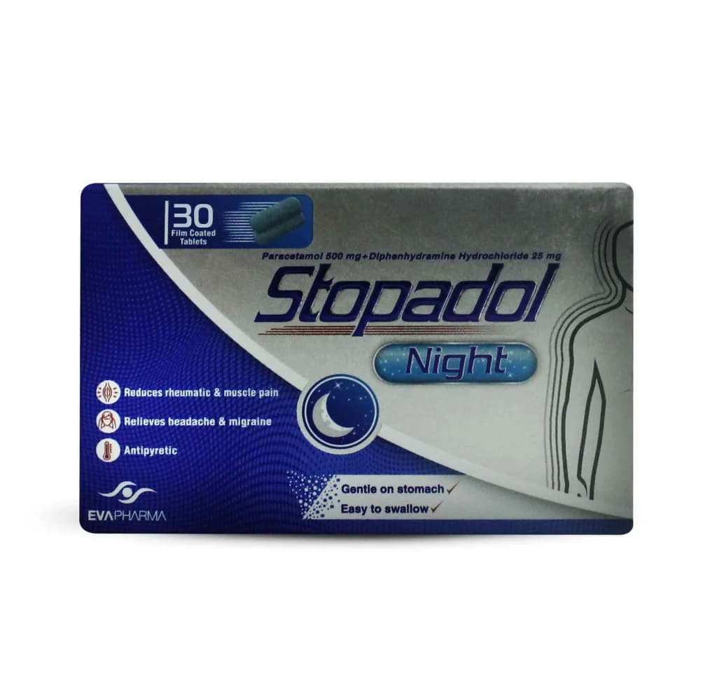 STOPADOL NIGHT 30/FC TAB