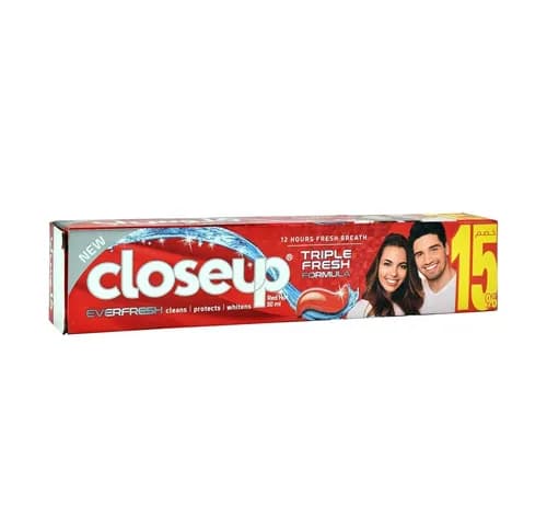 Closeup Triple Fresh Formula Gel Toothpaste ( Red Hot ) 50ml - 15% Offer