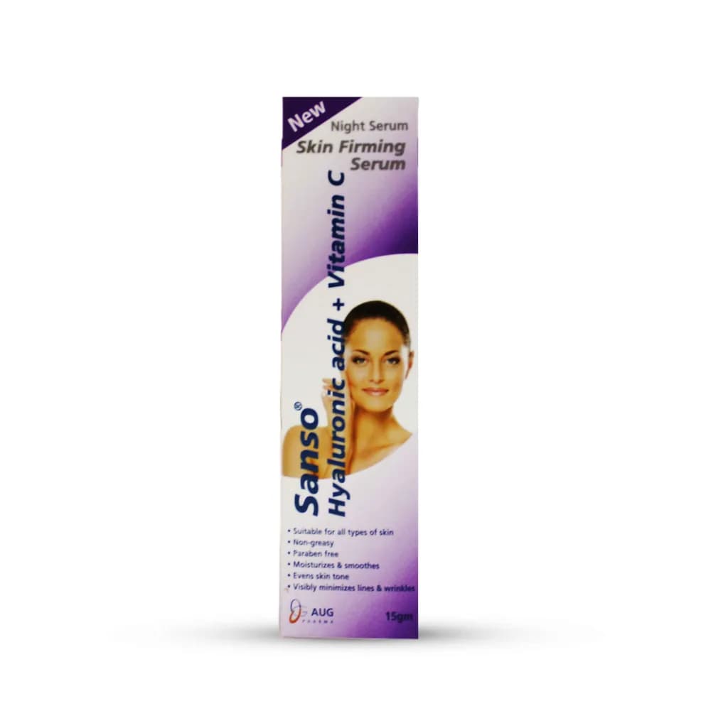 Sanso Hyaluronic Acid + Vitamin C Skin Firming Night Serum 15ml