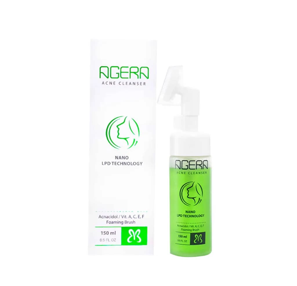 Agera Acne Cleanser With Foaming Brush 150ML