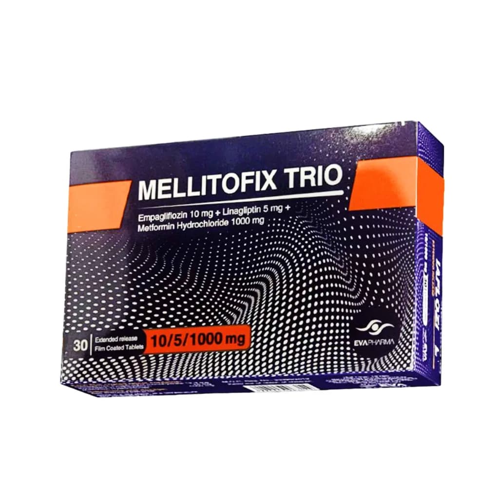 Mellitofix Trio 10/5/1000mg 30 Film Coated Tablets