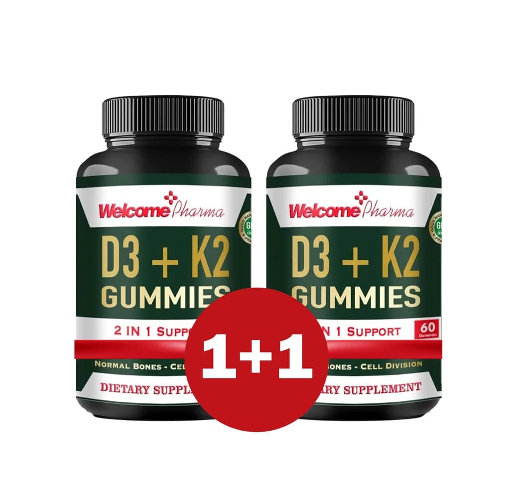 SWEET DOSE CAL-D3+K GUMMIES 60/PCS (1+1)