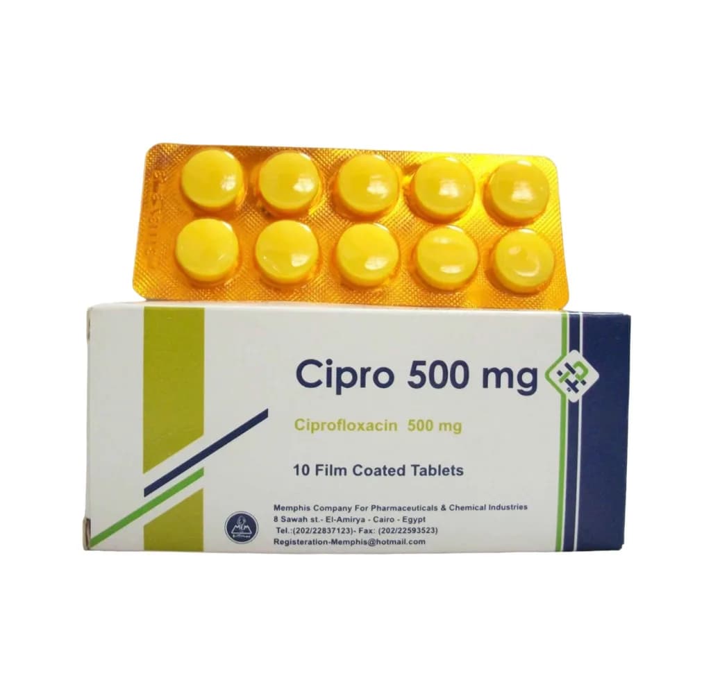 Cipro 500Mg 10 Tablets